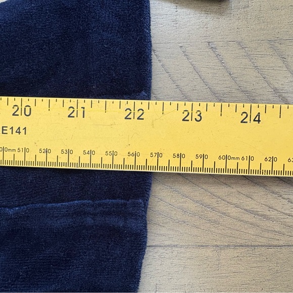 Womens Navy Velour Pants jacket S Set V2K vintage retro outfit twisted heart - Picture 12 of 16